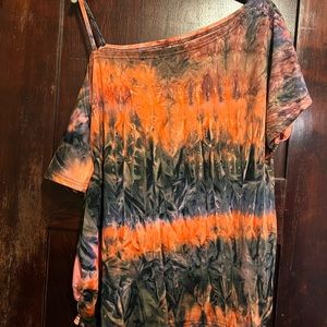 One shoulder Short Sleeve Tee Shirt